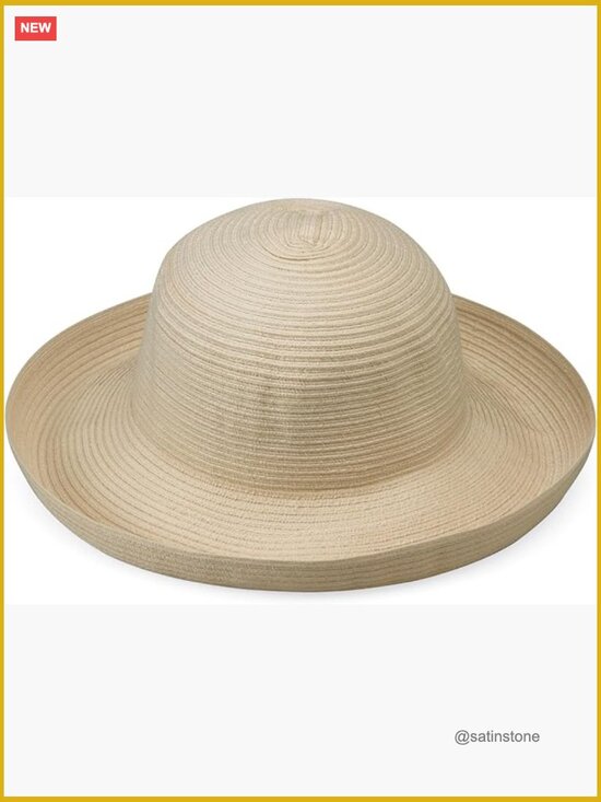 UPF 30+ Sun Protection Packable Wide Brim Hat with Adjustable Drawstring